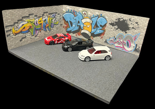 Graffiti Brick Wall Diorama